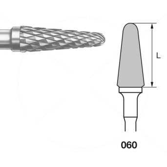 H79E.104.060 KOMET FRESA C. TUNGSTENO CONICA REDONDEADA PIEZA DE MANO ø 060 - 1uds