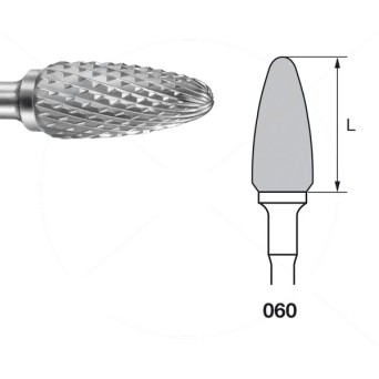 H251EL.104.060 KOMET FRESA C. TUNGSTENO BELLOTA PIEZA DE MANO ø 060 - 1uds