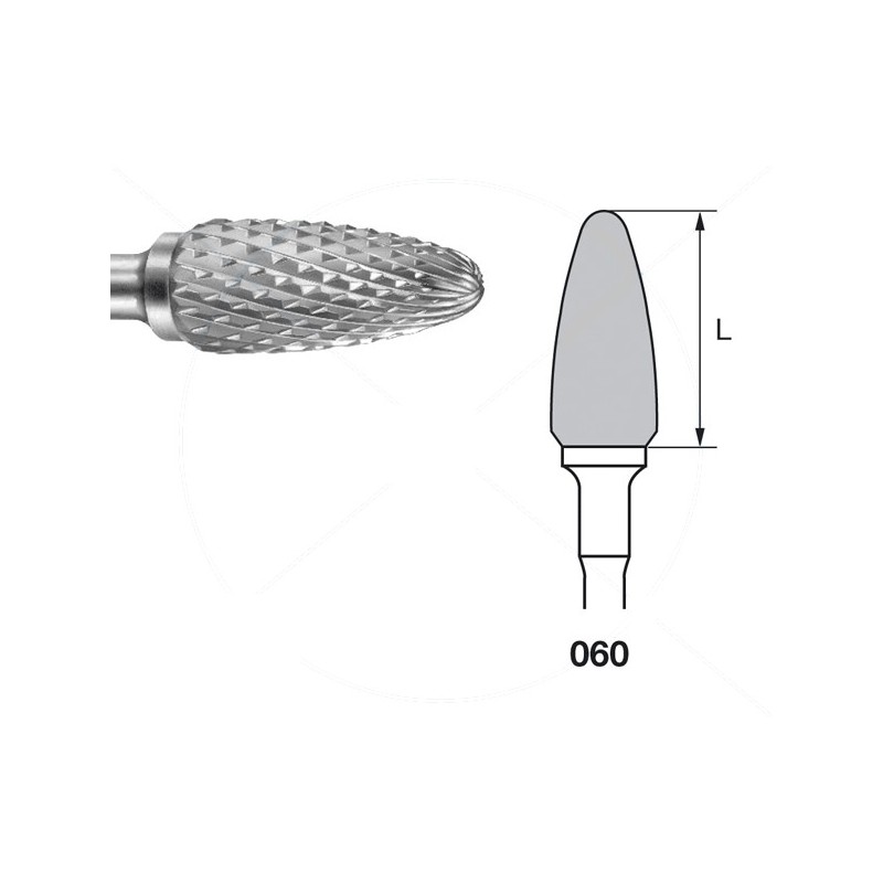 H251EL.104.060 KOMET FRESA C. TUNGSTENO BELLOTA PIEZA DE MANO ø 060 - 1uds