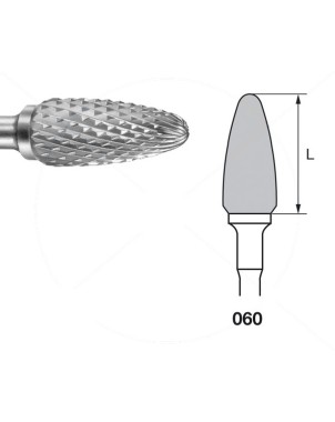 H251EL.104.060 KOMET FRESA C. TUNGSTENO BELLOTA PIEZA DE MANO ø 060 - 1uds