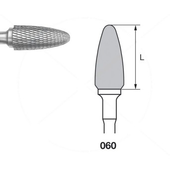H251EF.104.060 KOMET FRESA C. TUNGSTENO BELLOTA PIEZA DE MANO ø 060 - 1uds