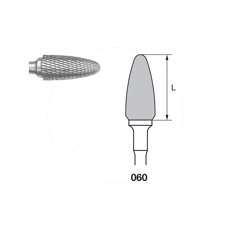 H251EF.104.060 KOMET FRESA C. TUNGSTENO BELLOTA PIEZA DE MANO ø 060 - 1uds