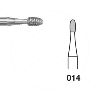 H73EF.104.014 KOMET FRESA C. TUNGSTENO HUEVO PIEZA DE MANO ø 014 - 1uds