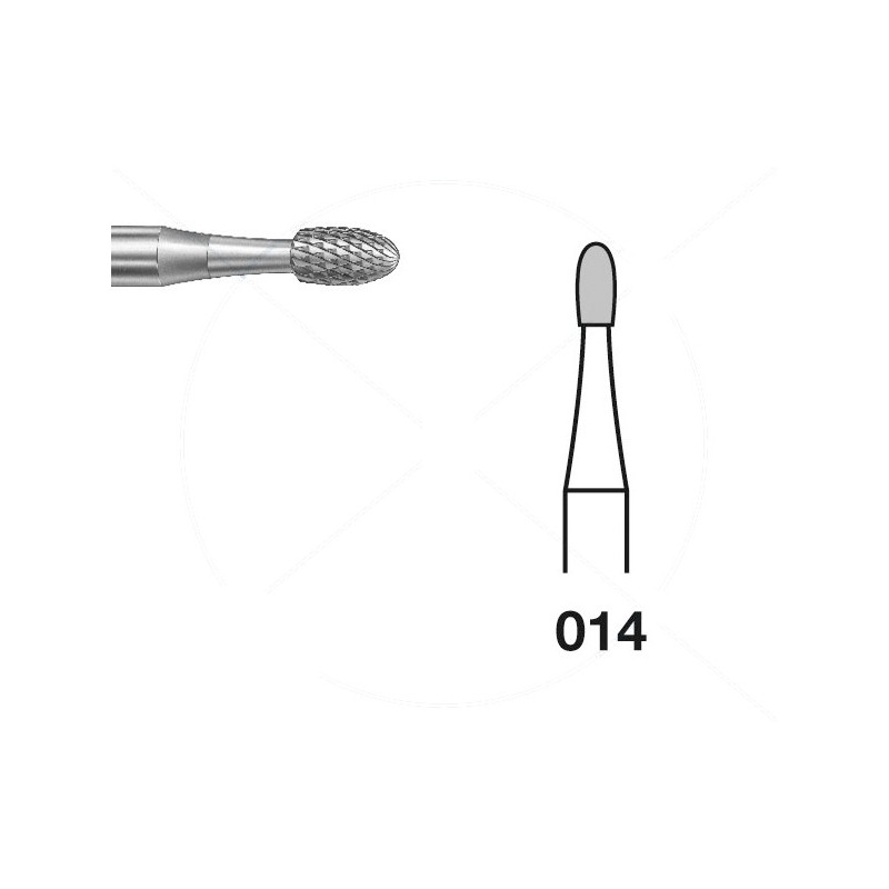 H73EF.104.014 KOMET FRESA C. TUNGSTENO HUEVO PIEZA DE MANO ø 014 - 1uds