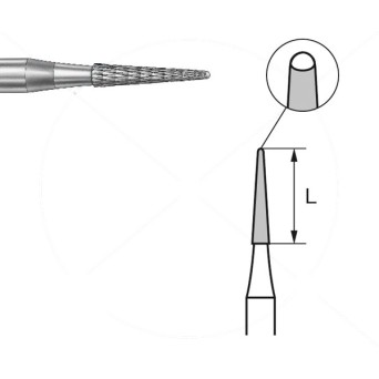 H136DF.104.016 KOMET FRESA C. TUNGSTENO LANZA PIEZA DE MANO ø 016 - 1uds