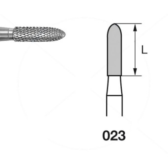 H139EUF.104.023 KOMET FRESA C. TUNGSTENO TORPEDO PIEZA DE MANO ø 023 - 1uds