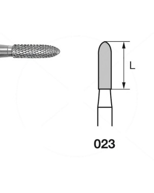H139EUF.104.023 KOMET FRESA C. TUNGSTENO TORPEDO PIEZA DE MANO ø 023 - 1uds