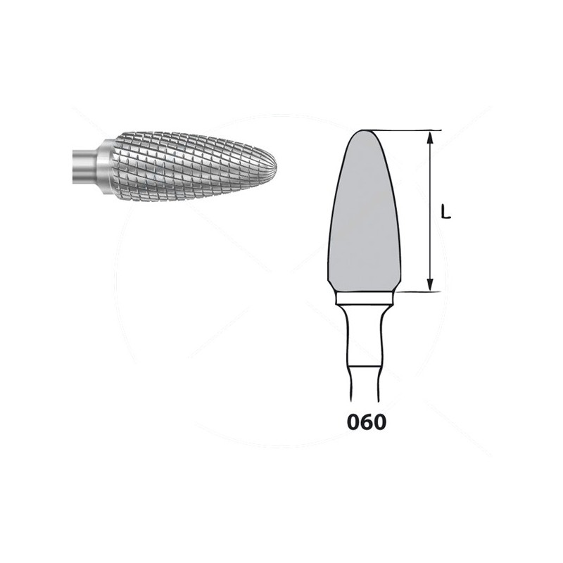 H251FSQ.104.060 KOMET FRESA C. TUNGSTENO BELLOTA PIEZA DE MANO ø 060 - 1uds