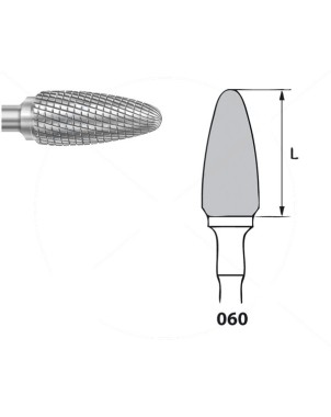 H251FSQ.104.060 KOMET FRESA C. TUNGSTENO BELLOTA PIEZA DE MANO ø 060 - 1uds
