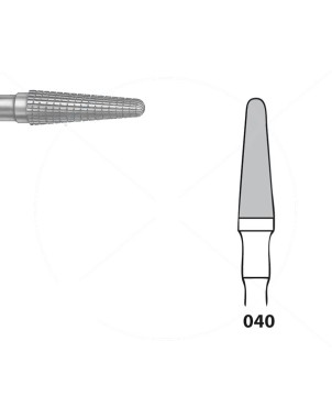 H79FSQ.104.040 KOMET FRESA C. TUNGSTENO CONICA REDONDEADA PIEZA DE MANO ø 040 - 1uds