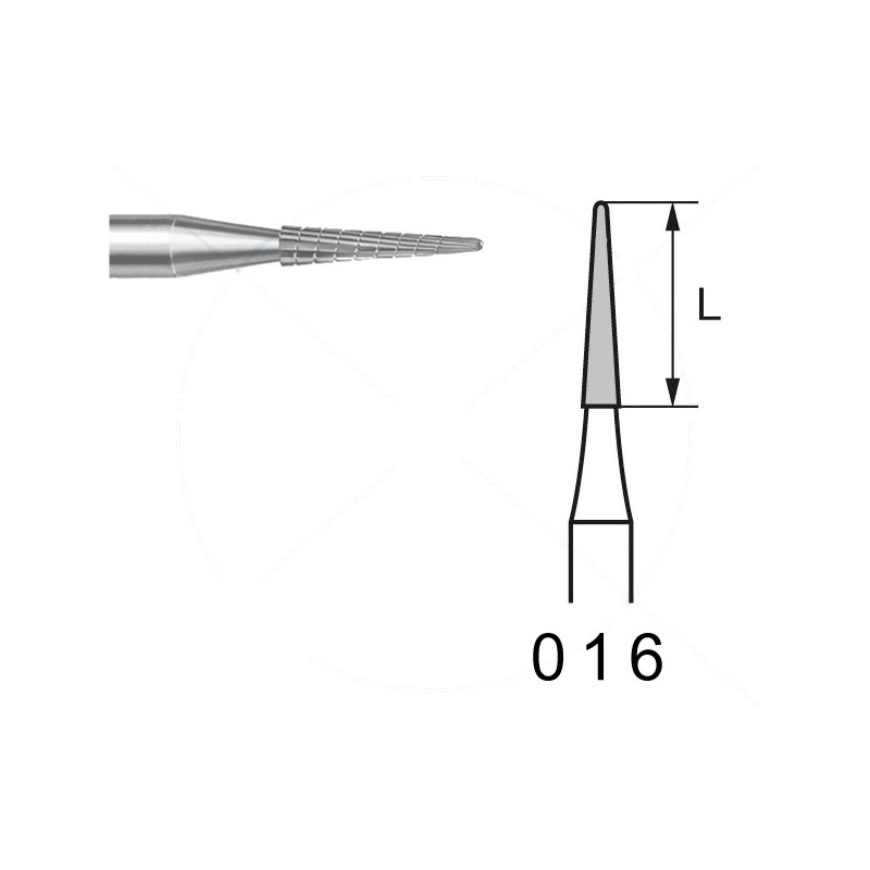 H136GTI.104.016 KOMET FRESA C. TUNGSTENO LANZA PIEZA DE MANO ø 016 - 1uds