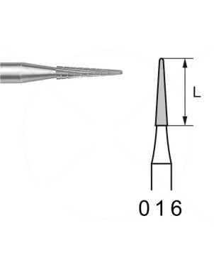 H136GTI.104.016 KOMET FRESA C. TUNGSTENO LANZA PIEZA DE MANO ø 016 - 1uds