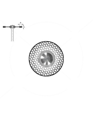 934.104.140 KOMET DISCO DIAMANTE FLEXIBLE PIEZA DE MANO ø 140 - 1uds