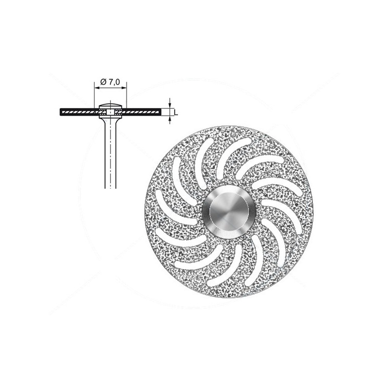 983.104.220 KOMET DISCO DIAMANTE HIPERFLEXIBLE PIEZA DE MANO ø 220 - 1uds