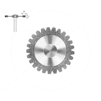 946.104.180 KOMET DISCO DIAMANTE DENTADO PIEZA DE MANO ø 180 - 1uds