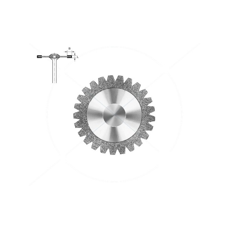 946.104.180 KOMET DISCO DIAMANTE DENTADO PIEZA DE MANO ø 180 - 1uds