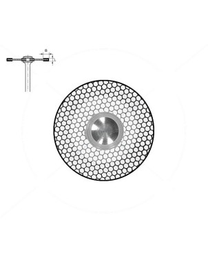 6934.104.180 KOMET DISCO DIAMANTE FLEXIBLE PIEZA DE MANO ø 180 - 1uds