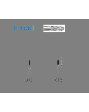 H4MCL.314.012  KOMET FRESA C. TUNGSTENO CILINDRICA REDONDEADA TURBINA ø 012  5 ud.