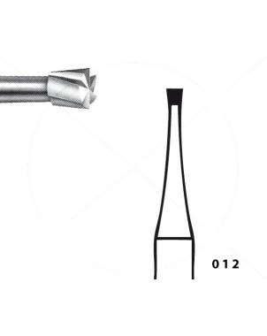 H30.104.012 KOMET FRESA C. TUNGSTENO CONO INVERTIDO PIEZA DE MANO ø 012 - 5uds