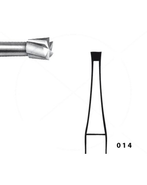 H30.104.014 KOMET FRESA C. TUNGSTENO CONO INVERTIDO PIEZA DE MANO ø 014 - 5uds