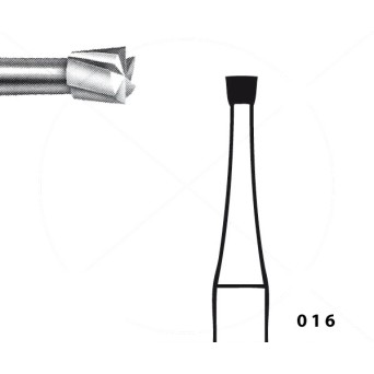 H30.104.016 KOMET FRESA C. TUNGSTENO CONO INVERTIDO PIEZA DE MANO ø 016 - 5uds