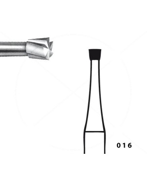 H30.104.016 KOMET FRESA C. TUNGSTENO CONO INVERTIDO PIEZA DE MANO ø 016 - 5uds