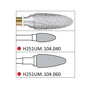 H251UM.104.060 KOMET FRESA C. TUNGSTENO BELLOTA PIEZA DE MANO ø 060 - 1uds