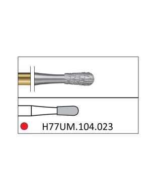 H77UM.104.023 KOMET FRESA C. TUNGSTENO PERA PIEZA DE MANO ø 023 - 1uds