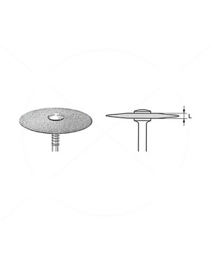 K6974.104.220 KOMET DISCO DIAMANTE RIGIDO PIEZA DE MANO ø 220 - 1uds
