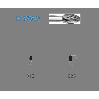 H379Q.314.023  KOMET FRESA C. TUNGSTENO HUEVO TURBINA ø 023  5 ud.