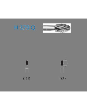 H379Q.314.023  KOMET FRESA C. TUNGSTENO HUEVO TURBINA ø 023  5 ud.