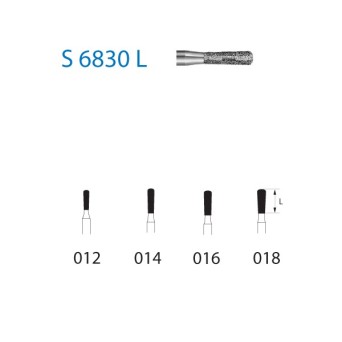S6830L.314.012  KOMET FRESA DIAMANTE PERA TURBINA ø 012 GRANO GRUESO S 5 ud.