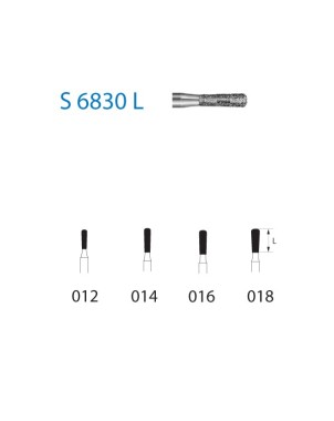 S6830L.314.014  KOMET FRESA DIAMANTE PERA TURBINA ø 014 GRANO GRUESO S 5 ud.