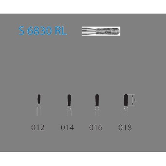 S6830RL.314.016  KOMET FRESA DIAMANTE PERA TURBINA ø 016 GRANO GRUESO S 5 ud.