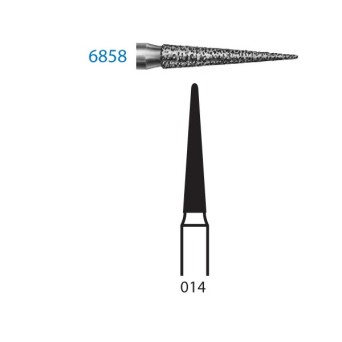 6858.314.014  KOMET FRESA DIAMANTE LANZA TURBINA ø 014 GRANO GRUESO 5 ud.