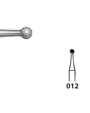 801.104.012 KOMET FRESA DIAMANTE REDONDA PIEZA DE MANO ø 012 - 5uds