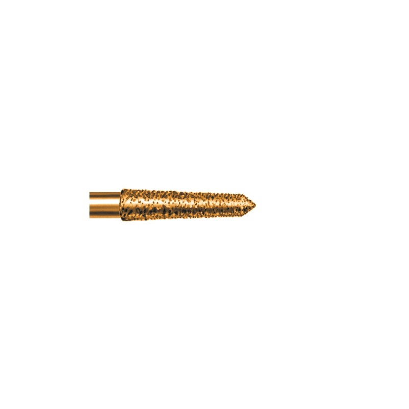 2886K.314.023  KOMET FRESA DIAMANTE CONICA PUNTA BISELADA TURBINA ø 023 GRANO EXTRA GRUESO 5 ud.