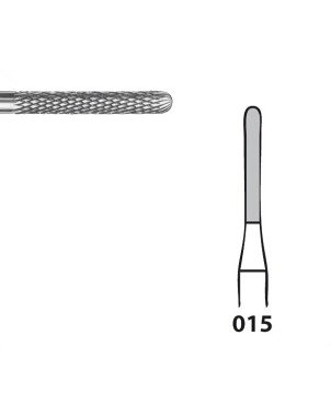 H364RE.104.015 KOMET FRESA C. TUNGSTENO CILINDRICA REDONDEADA PIEZA DE MANO ø 015 - 1uds