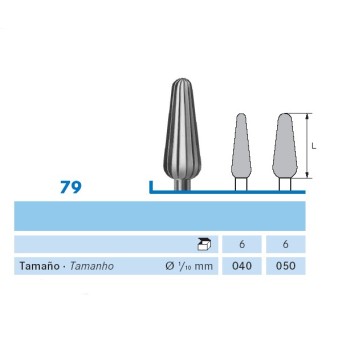79.104.040 KOMET acero lab 6 ud
