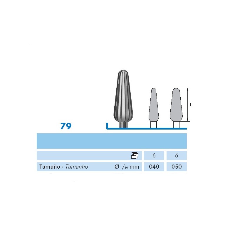 79.104.040 KOMET acero lab 6 ud
