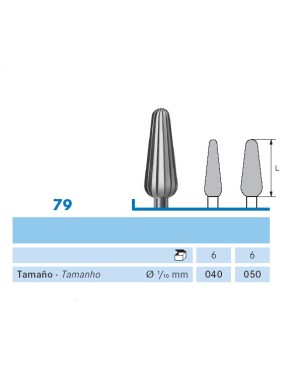 79.104.040 KOMET acero lab 6 ud
