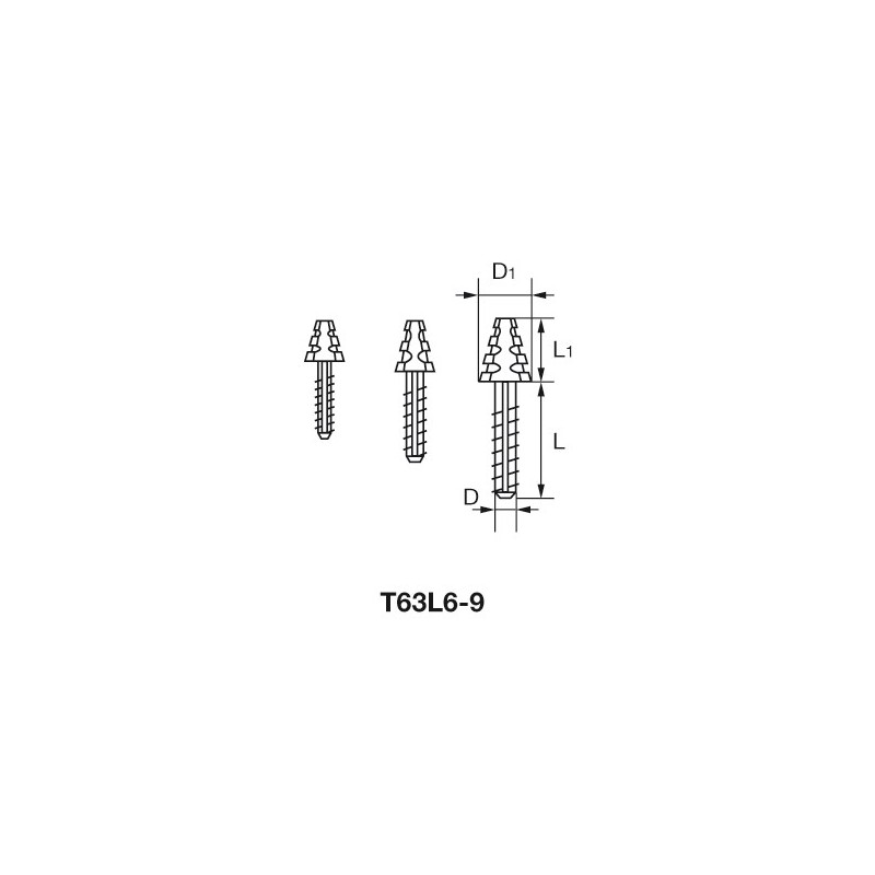 VARIO X KOMET T63L9.0.3 pernos 10 ud