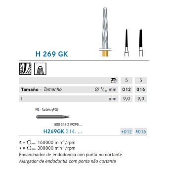 H269GK.314.012 KOMET carburo clinica endo
