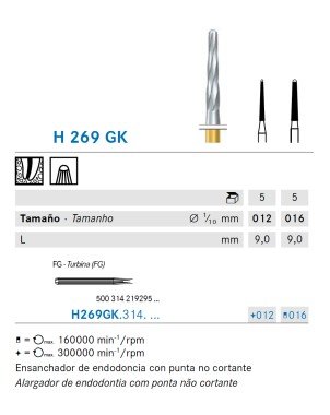 H269GK.314.012 KOMET carburo clinica endo