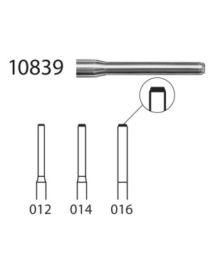 10839.314.014  KOMET FRESA DIAMANTE CILINDRICA TURBINA ø 014 GRANO ESTANDAR 5 ud.