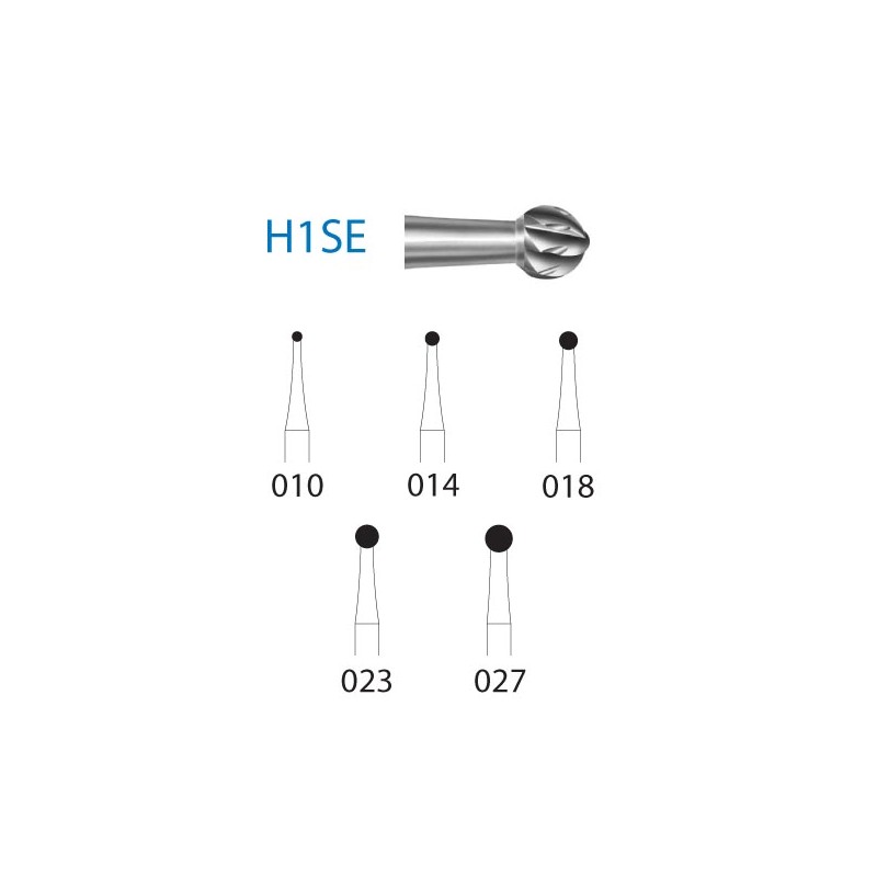 H1SE.205.018  KOMET FRESA C. TUNGSTENO BOLA CONTRAANGULO LARGO ø 018  5 ud.