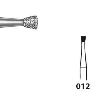 805.104.012 KOMET FRESA DIAMANTE CONO INVERTIDO PIEZA DE MANO ø 012 - 5uds