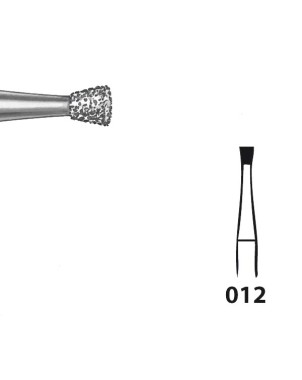 805.104.012 KOMET FRESA DIAMANTE CONO INVERTIDO PIEZA DE MANO ø 012 - 5uds