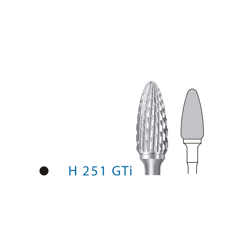 H251GTI.104.060 KOMET FRESA C. TUNGSTENO BELLOTA PIEZA DE MANO ø 060 - 1uds