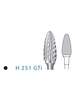 H251GTI.104.060 KOMET FRESA C. TUNGSTENO BELLOTA PIEZA DE MANO ø 060 - 1uds